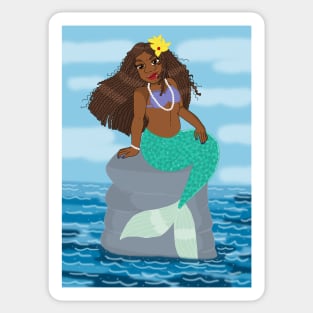 Beautiful Caribbean Mermaid Sticker